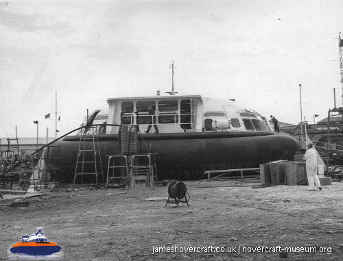 Vosper-Thornycroft VT1 in service -  (credit: The <a href='http://www.hovercraft-museum.org/' target='_blank'>Hovercraft Museum Trust</a>).